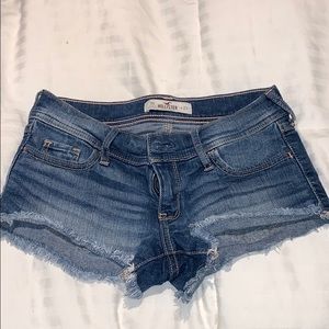 Hollister low rise jean shorts